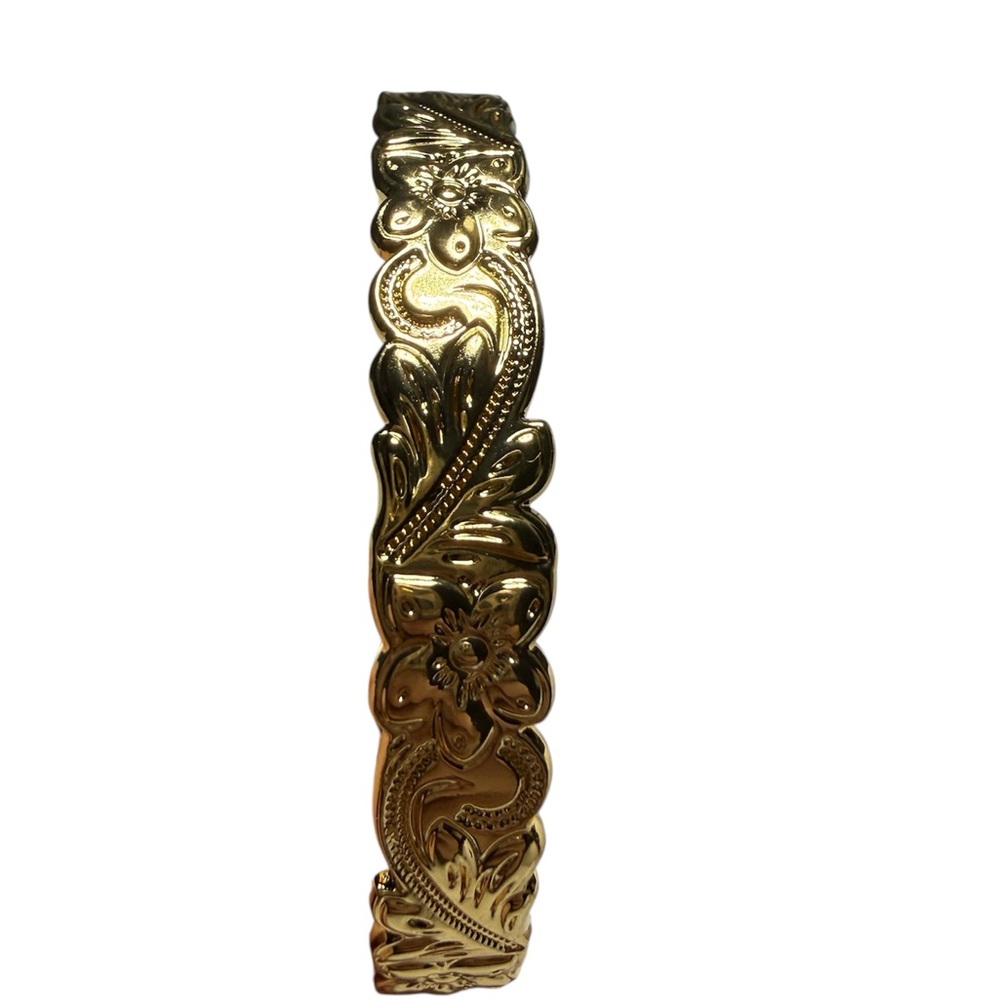 Gold Plated Hawaiian Bangle